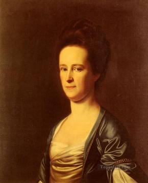 ジョン・シングルトン・コプリー Painting - エリザベス・コフィン夫人 アモリー植民地時代のニューイングランドの肖像画 ジョン・シングルトン・コプリー